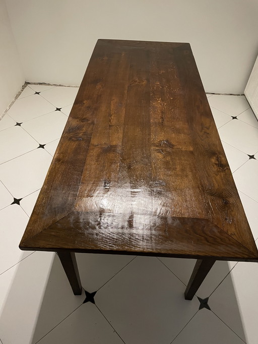 Table ancienne de campagne française