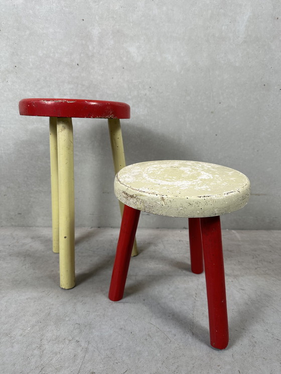 Image 1 of Ensemble vintage de tables/tabourets à plantes