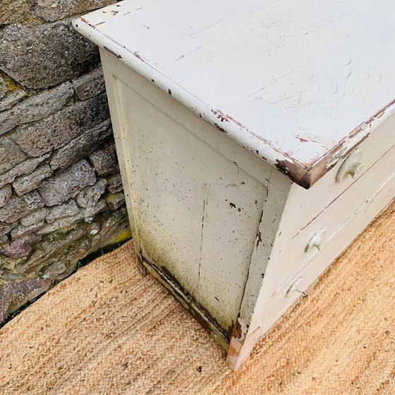 Image 1 of Vintage cream chest of drawers