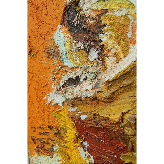 Image 1 of Scandinavian vintage abstract oil painting on canvas by Einar Persson, 1960