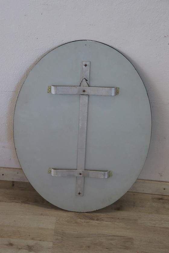 Image 1 of Oval Wall Mirror, Italy 1960S