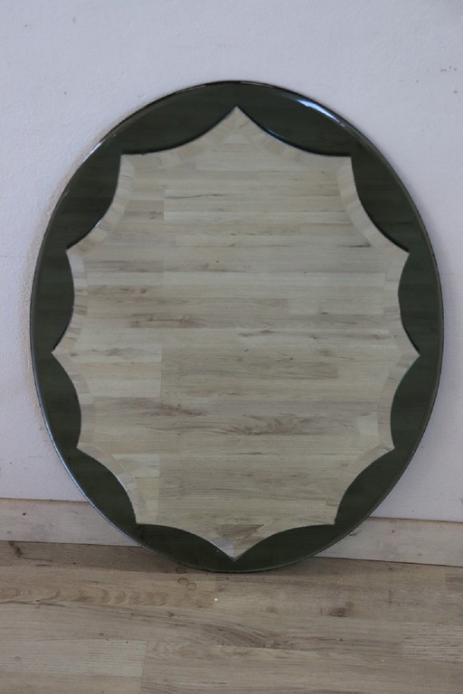 Oval Wall Mirror, Italy 1960S