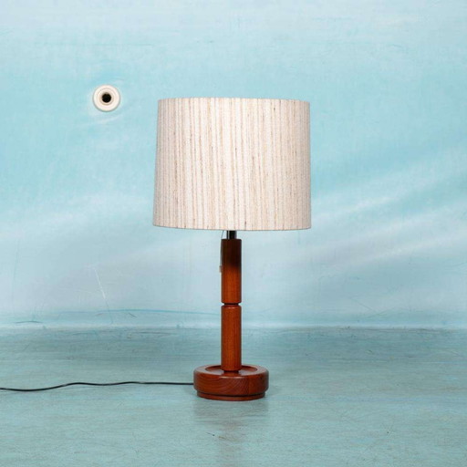 Vintage Danish design table lamp teak, Domus