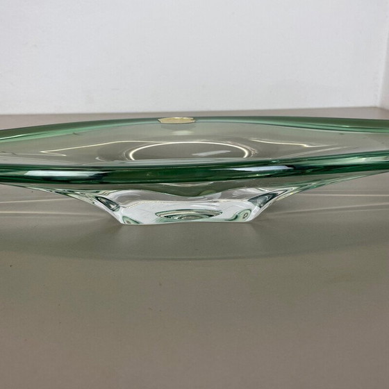 Image 1 of Centrotavola in cristallo vintage di Val Saint Lambert, Belgio, anni '70