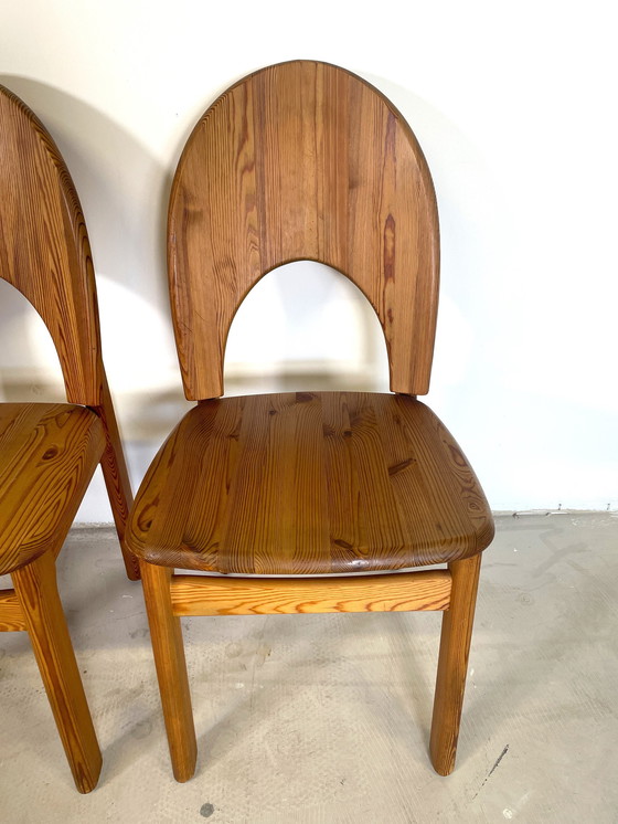 Image 1 of 4 Pine Dining Chairs In Nils Koefoed Style