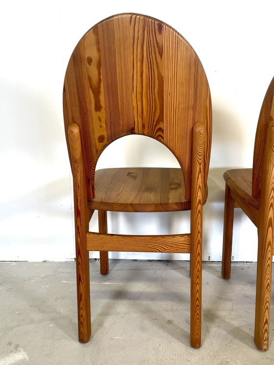 Image 1 of 4 Pine Dining Chairs In Nils Koefoed Style