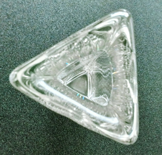 Image 1 of Vintage Floris Meydam Solifleur Triangular Glass Vase