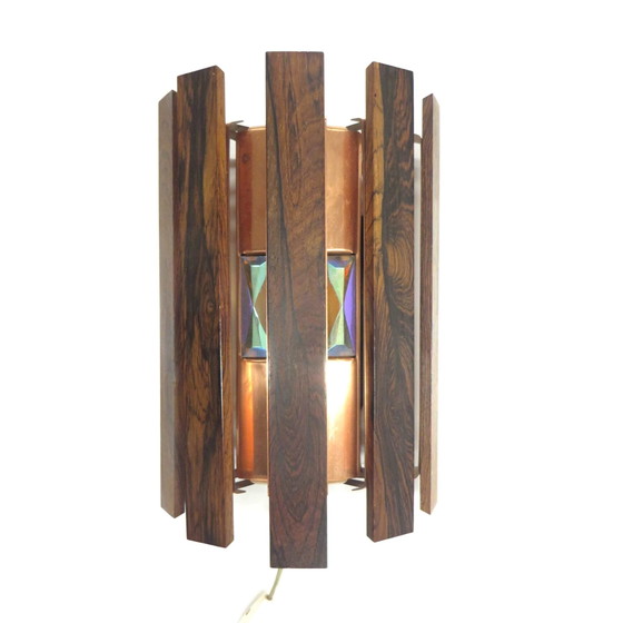 Lampada da parete vintage di Werner Schou per Coronell Elektro Danimarca, realizzata negli anni '70