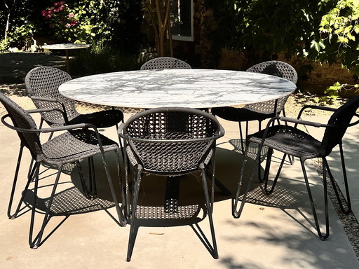 Joli Table Fizz And 6 Chairs Rope