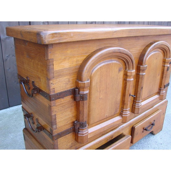 Image 1 of Vintage oakwood highboard, 1950