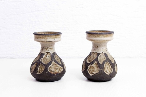 2x vases scandinaves de Lovemose Keramik