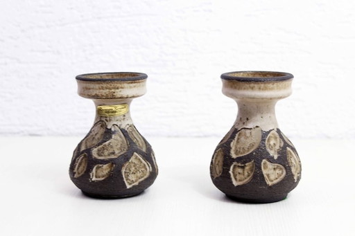 2x vases scandinaves de Lovemose Keramik