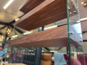 Angel Cerdà Bookcase walnut wood Glass Cupboard