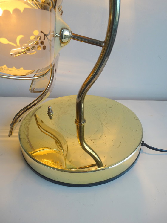 Image 1 of Hollywood regency daffodil lamp