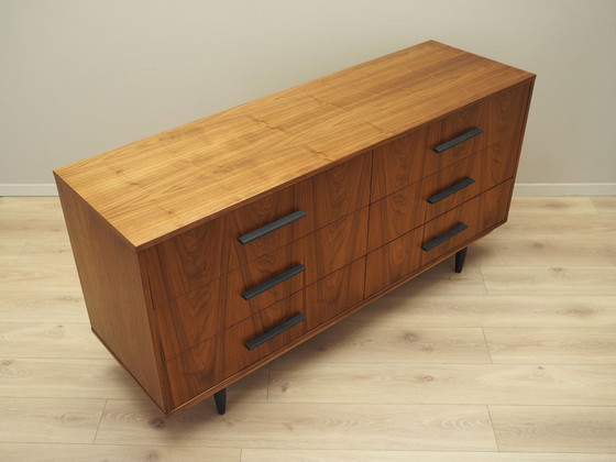 Image 1 of Walnut Chest Of Drawers, Scandinavian Design