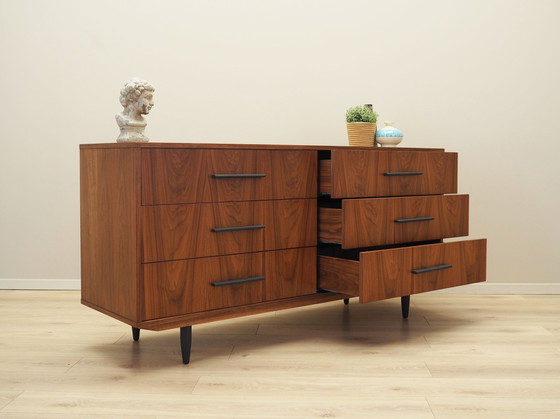 Image 1 of Walnut Chest Of Drawers, Scandinavian Design