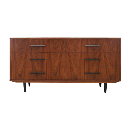 Image 1 of Walnut Chest Of Drawers, Scandinavian Design