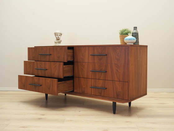 Image 1 of Walnut Chest Of Drawers, Scandinavian Design