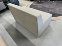 Gelderland 6901 Dining room bench on wheels fabric gray