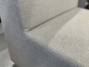 Gelderland 6901 Dining room bench on wheels fabric gray