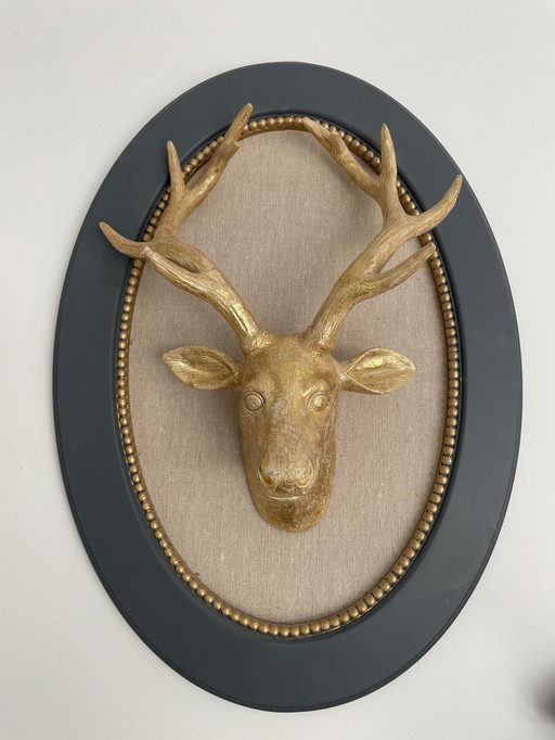 3D deer head artwork