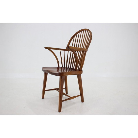 Image 1 of Sedia vintage "Ch 18a" in legno di quercia di Fritz Henningsen, Danimarca 1940