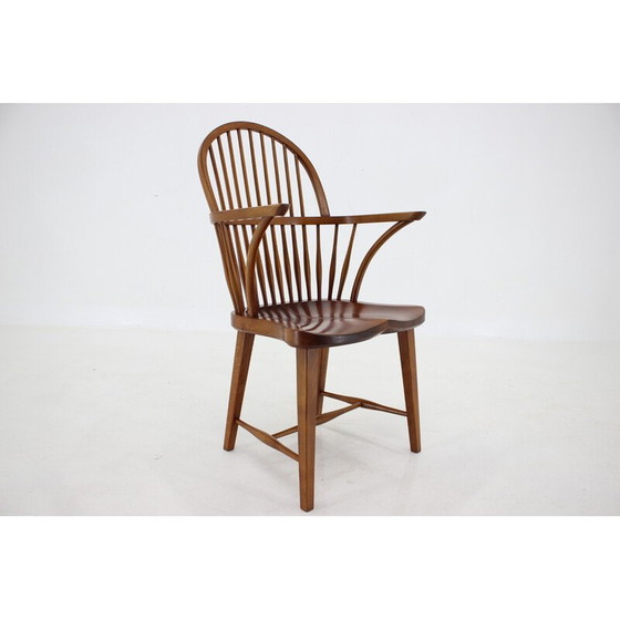 Image 1 of Sedia vintage "Ch 18a" in legno di quercia di Fritz Henningsen, Danimarca 1940