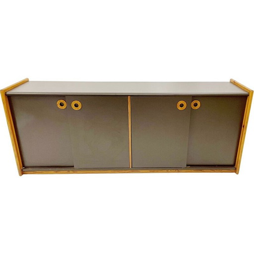 Mid-century wooden lowboard, Italy 1970s