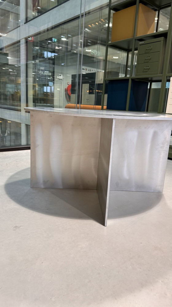 Image 1 of Aluminum Coffee Table Round - Minimalist Design With Industrial Charm