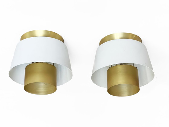 Image 1 of Pair Of Ceiling Lamps "Tivoli" By Jørn Utzon For Nordisk Solar Compagni. Denmark 1970S