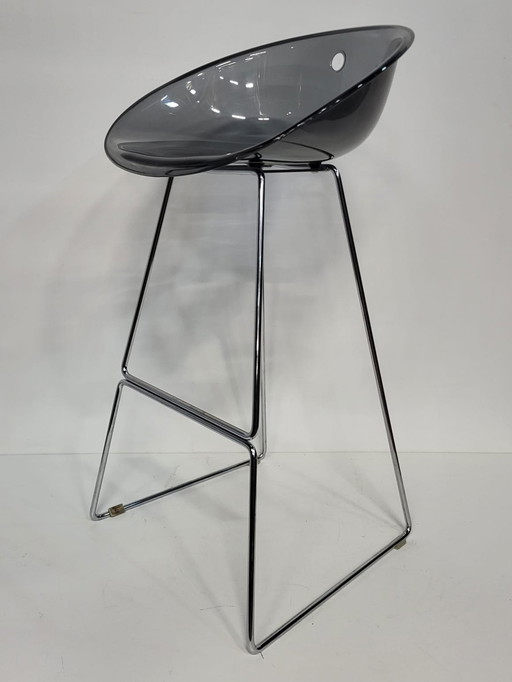 Pedrali Gliss 906 Barstool, Transparent Gray