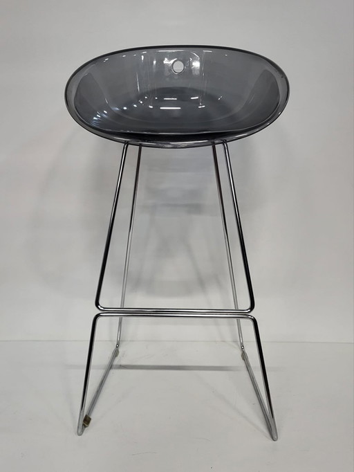 Pedrali Gliss 906 Barstool, Transparent Gray