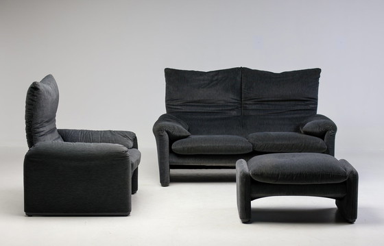 Image 1 of Cassina Maralunga 675 sofa, armchair and ottoman