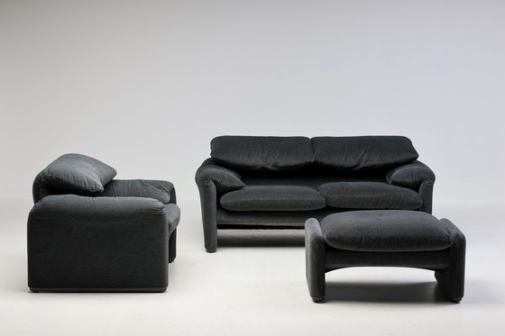 Image 1 of Cassina Maralunga 675 sofa, armchair and ottoman