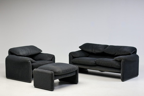 Image 1 of Cassina Maralunga 675 sofa, armchair and ottoman