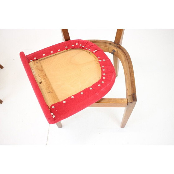 Image 1 of Coppia di sedie vintage H-40 in legno e tessuto di Jindrich Halabala per Up Závody, Cecoslovacchia