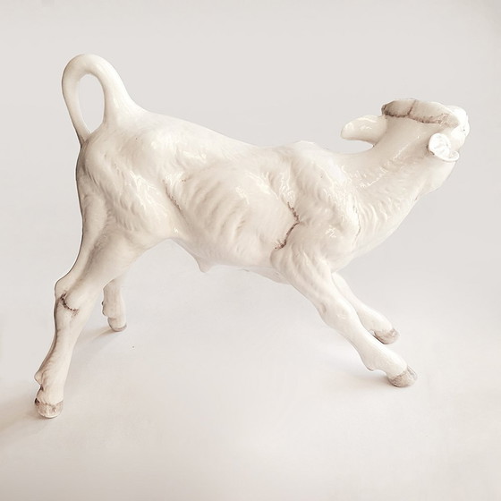 Image 1 of Large Ronzan Ceramic Calf, 1950s