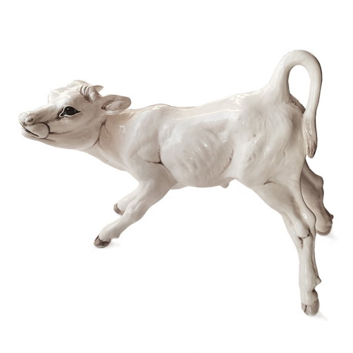 Large Ronzan Ceramic Calf, 1950s