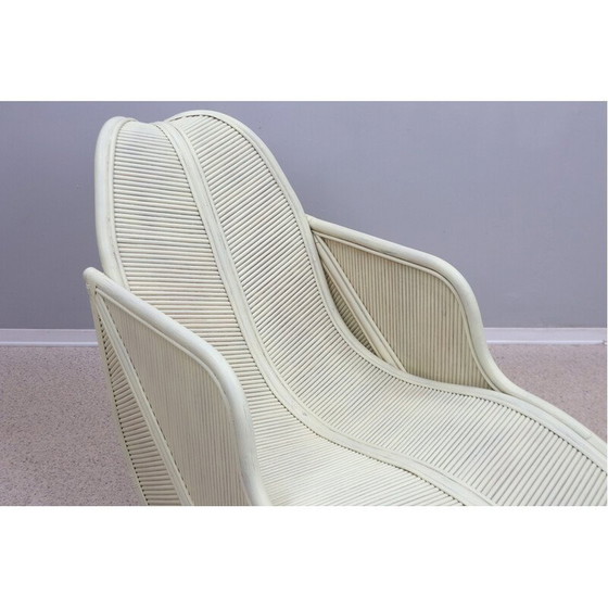 Image 1 of Vintage rattan armchair by Vivai Del Sud, Italy 1970