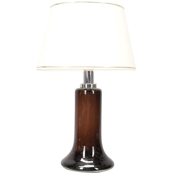 Image 1 of Vintage psychedelic Space Age lamp in brown glass, 1970