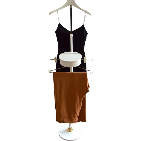 Image 1 of Valet vintage con portagioie in legno e ottone, anni '60