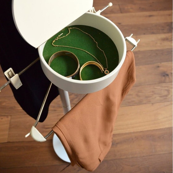 Image 1 of Valet vintage con portagioie in legno e ottone, anni '60