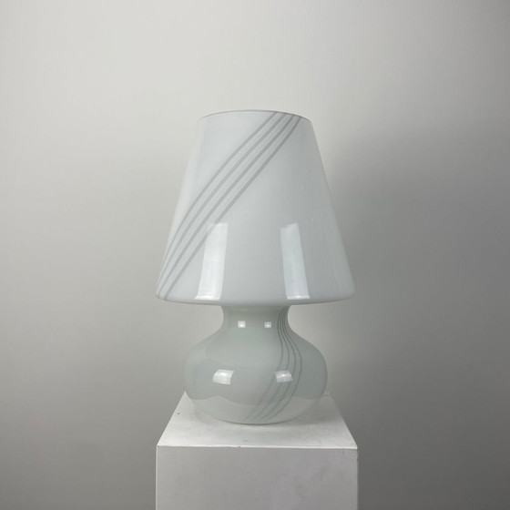 Image 1 of Grande lampada da tavolo a fungo in vetro di Murano italiano, 1960