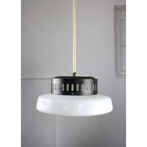 Image 1 of Vintage opaline pendant lamp, Danish