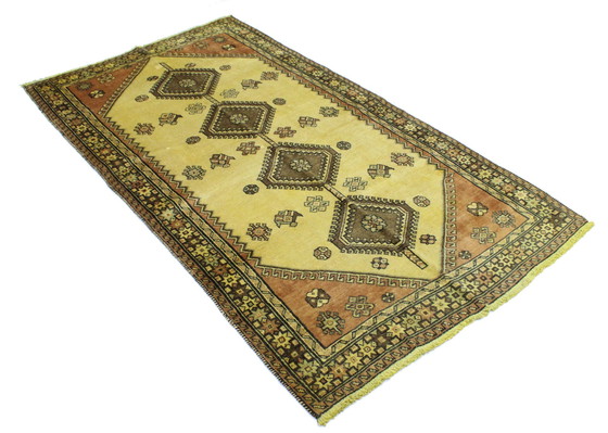 Image 1 of Persian Carpet Old Ghashghai Shiraz Nomadic Carpet 222 X 120 Cm