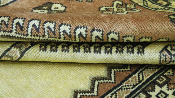 Image 1 of Persian Carpet Old Ghashghai Shiraz Nomadic Carpet 222 X 120 Cm