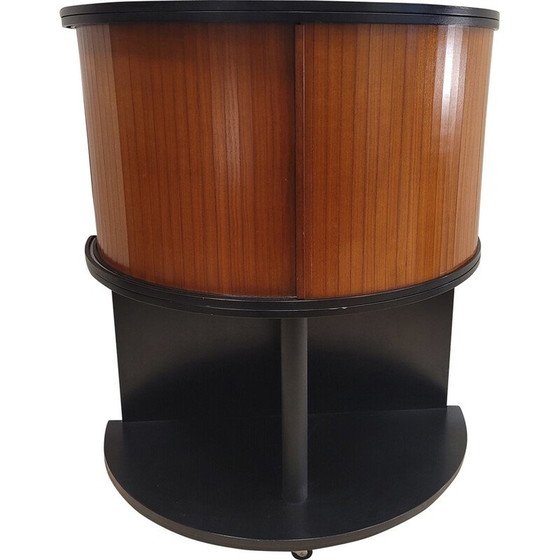 Image 1 of Vintage storage unit in varnished and lacquered wood, 1980