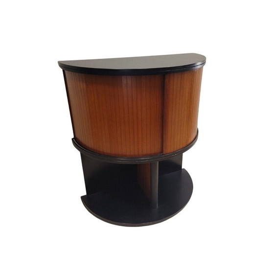 Image 1 of Vintage storage unit in varnished and lacquered wood, 1980