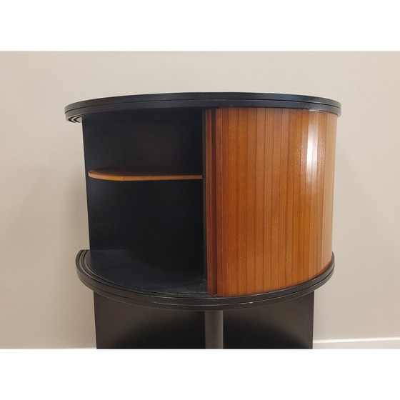 Image 1 of Vintage storage unit in varnished and lacquered wood, 1980