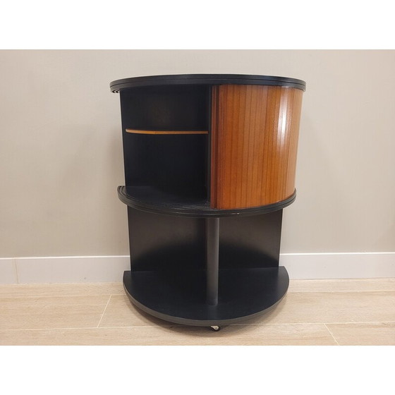 Image 1 of Vintage storage unit in varnished and lacquered wood, 1980